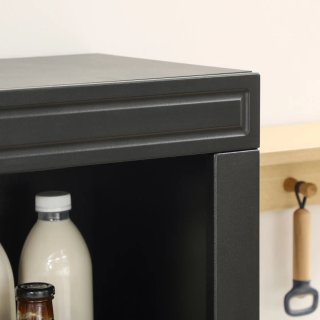Credenza Cucina in Legno con Ripiani e Armadietto