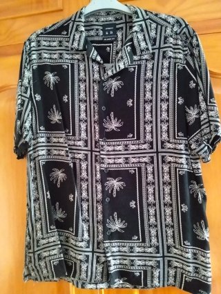 Camisa Estampada Verano Hombre Talla XL