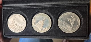 Set 3 Monedas Conmemorativas URSS 5 Rublos 1988
