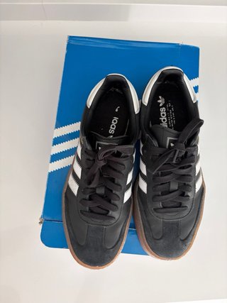Zapatillas Adidas Samba Mujer Negras Blancas