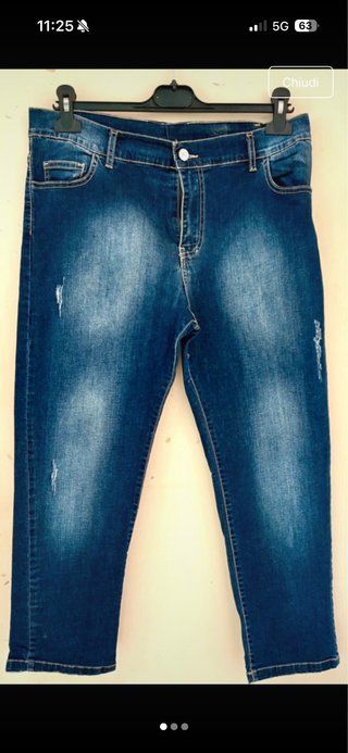 Jeans Donna Denim Blu Scuro