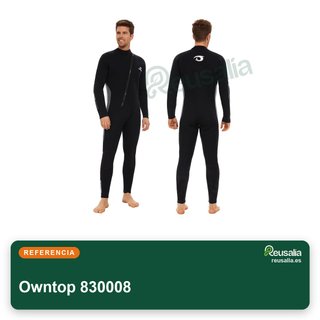 Owntop traje neopreno 5mm cremallera frontal