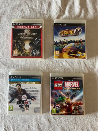 Pack 4 Juegos PS3: Mortal Kombat, FIFA...