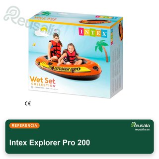 Intex Explorer Pro barco hinchable 3 cámaras