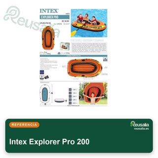 Intex Explorer Pro barco hinchable 3 cámaras