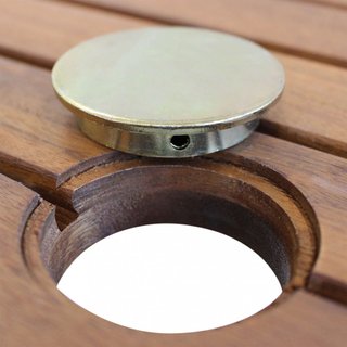 Tavolo da Giardino Pieghevole in Legno di Acacia