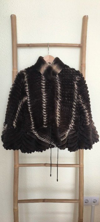 Chaqueta Conejo Rex Tricotada Artesanal Talla Únic
