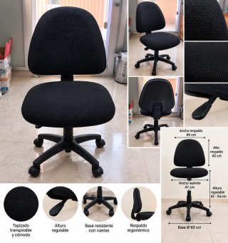 Silla de Estudio Negra