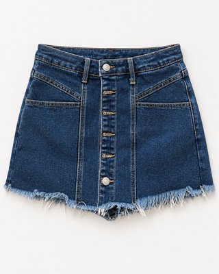 Mini falda pantalón vaquera