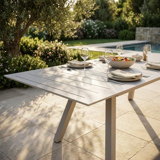 Tavolo da Giardino Allungabile 200/300cm Alluminio