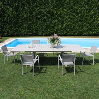 Tavolo da Giardino Allungabile 200/300cm Alluminio