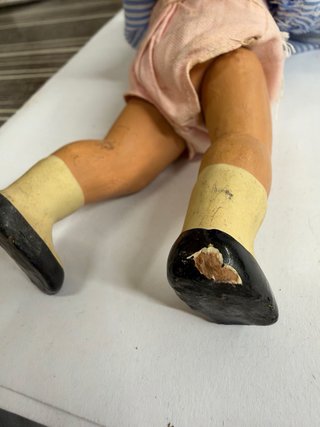 Muñeco Juanín antiguo de porcelana original años
