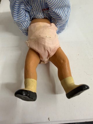 Muñeco Juanín antiguo de porcelana original años
