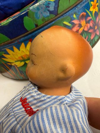 Muñeco Juanín antiguo de porcelana original años