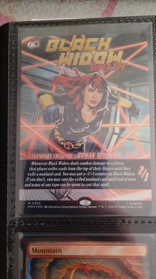 Black Widow Super Spy MTG Marvel Carta