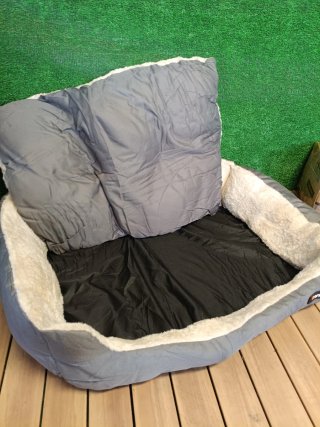 FEANDREA Cama para Perros Bordes Elevados 85x65x21