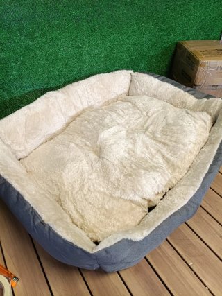 FEANDREA Cama para Perros Bordes Elevados 85x65x21