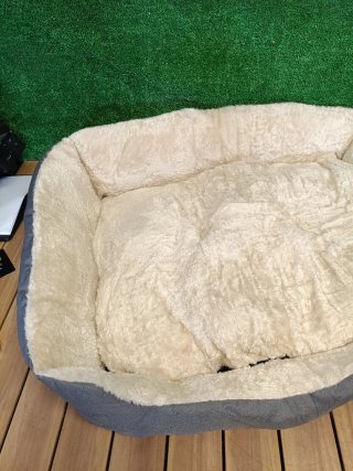FEANDREA Cama para Perros Bordes Elevados 85x65x21