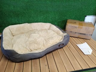 FEANDREA Cama para Perros Bordes Elevados 85x65x21
