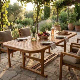 Tavolo da Giardino Allungabile 150/200cm in Acacia