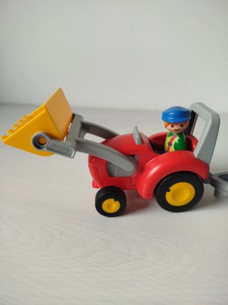 Playmobil 123 Tractor con Remolque 6964 COMPLETO