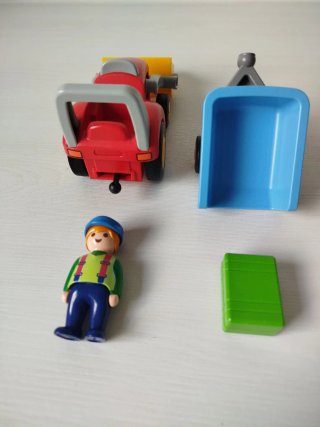 Playmobil 123 Tractor con Remolque 6964 COMPLETO