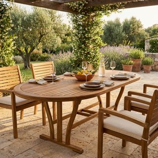 Tavolo da Giardino Allungabile 180/240cm in Acacia
