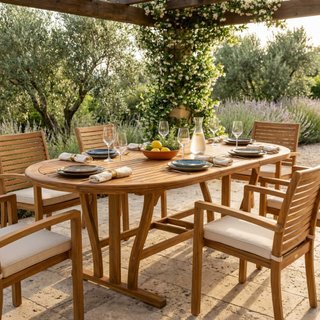 Tavolo da Giardino Allungabile 180/240cm in Acacia