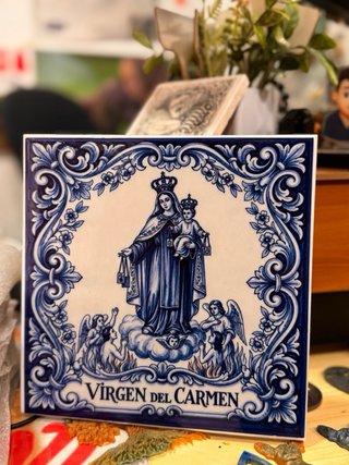 Azulejo decorativo Cautivo de Málaga y mas.