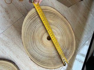 Set de 9 Rodajas de Madera Natural