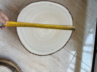 Set de 9 Rodajas de Madera Natural
