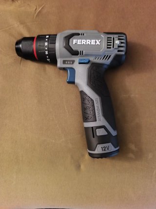 Taladro Percutor a Batería Ferrex 12V