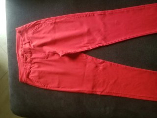 Pantaloni donna elasticizzati rossi