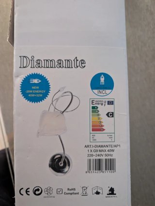 Lámpara Diamante 40W G9