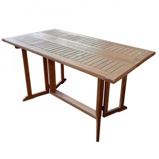 Tavolo da Giardino Pieghevole 150x80cm Legno Teak