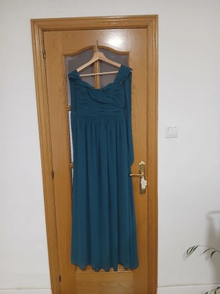 Vestido largo invitada azul