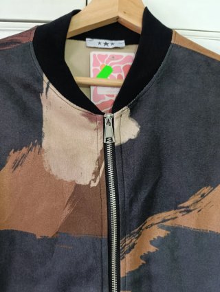 Chaqueta Bomber Estampada Mujer