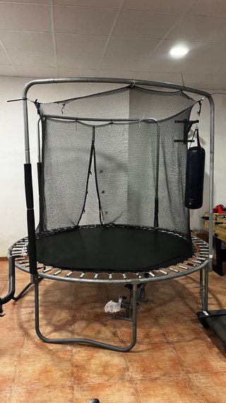 Cama Elástica 240 cm con Red de Seguridad