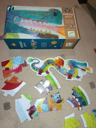 Puzzle Djeco Dragón Gigante 58 Piezas