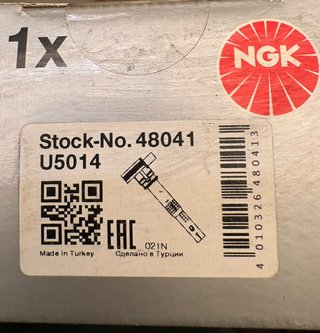 4 bobinas NGK U5014 poco uso Audi S3 TT 1.8T 20V