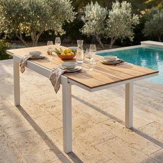 Tavolo da Giardino Allungabile 160/240cm Alluminio