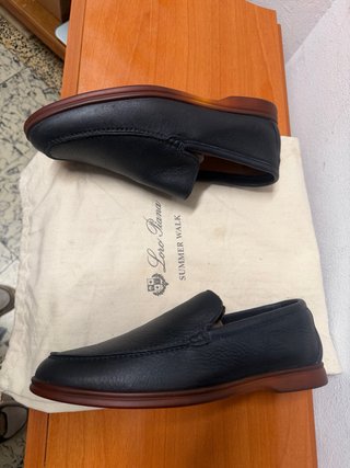 Mocasines Gucci color azul marino casi negro