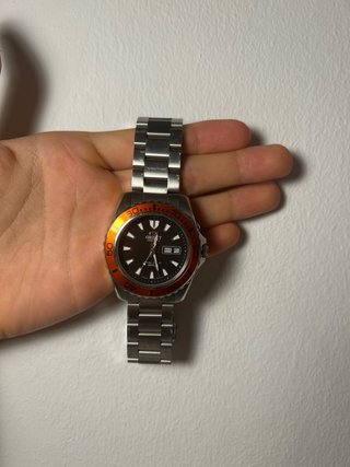 Reloj Orient Mako Automático 200m Naranja