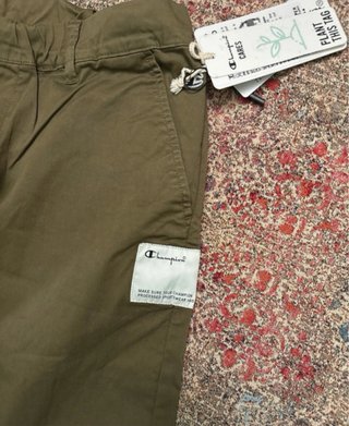 Pantaloni wide fit Champion verdi