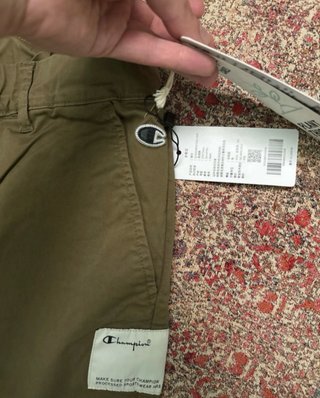Pantaloni wide fit Champion verdi