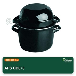 APS cacerola acero esmaltado para mejillones