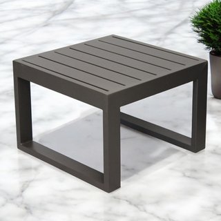 Tavolino da Giardino 45x45cm Quadrato in Alluminio