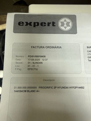 Nevera HYUNDAI 213L con congelador + factura