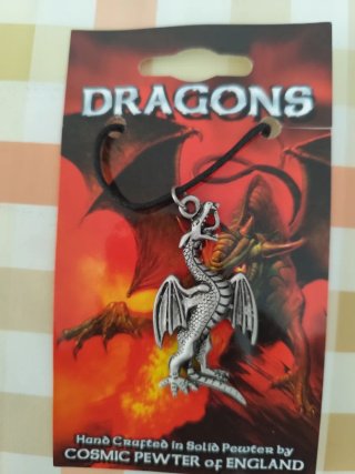 Colgante Dragón Plata Cosmic Pewter