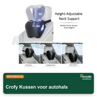 Crofy almohadas cuello coche espuma memoria
